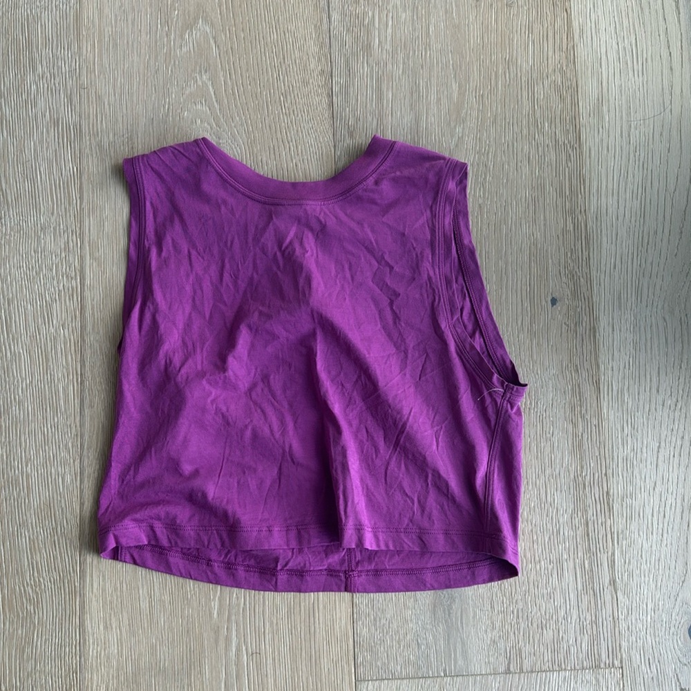 Purple/Fuschia Lululemon crop tank sz 2